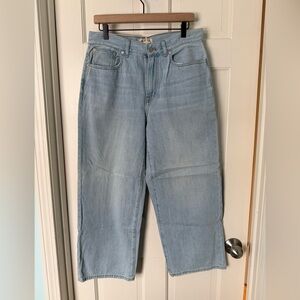 Madewell perfect vintage wide leg crop jeans 29